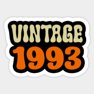 vintage birthday 1993 Sticker